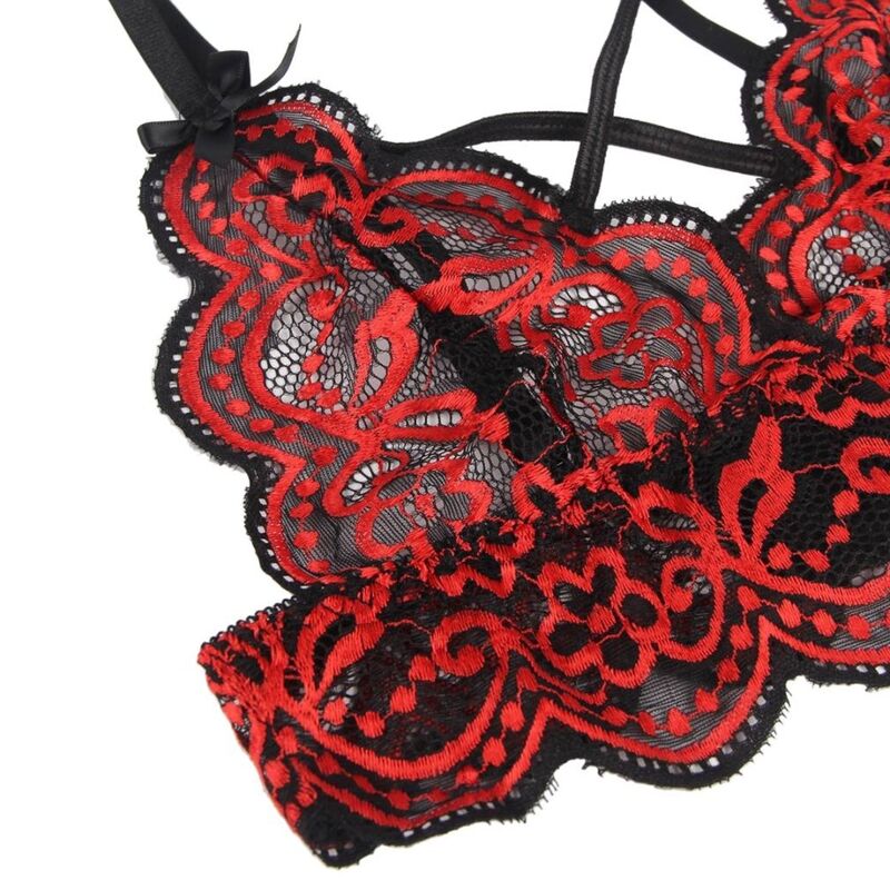 SUBBLIME - TWEE DELIGE SET KANTEN TOP EN SLIP L/XL