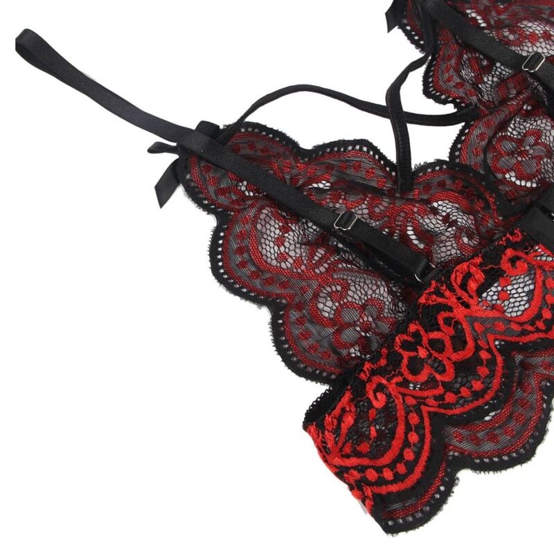 SUBBLIME - TWEE DELIGE SET KANTEN TOP EN SLIP L/XL