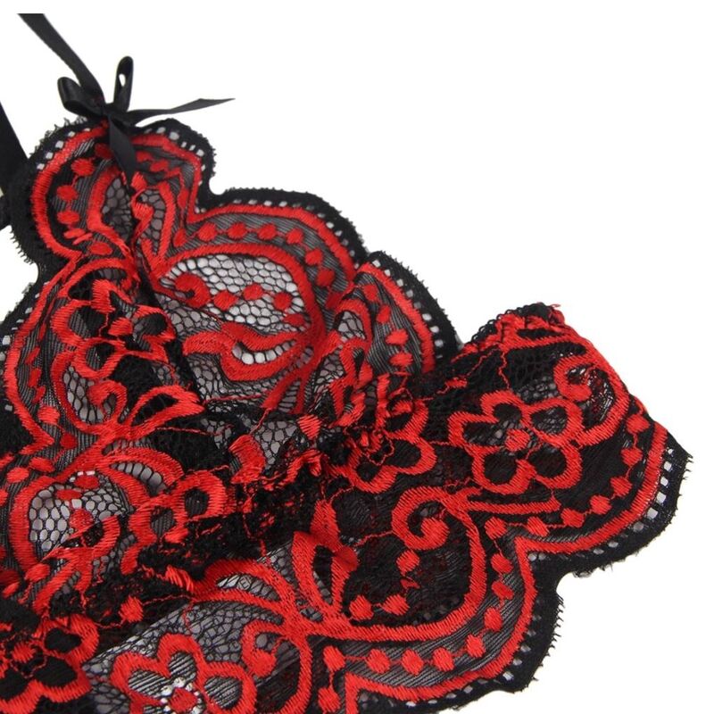 SUBBLIME - TWEE DELIGE SET KANTEN TOP EN SLIP L/XL