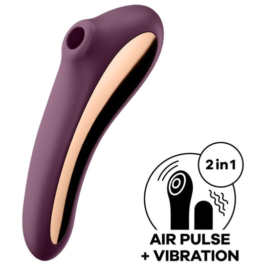 SATISFYER - DUAL KISS AIR PULSE VIBRATOR WIJNROOD