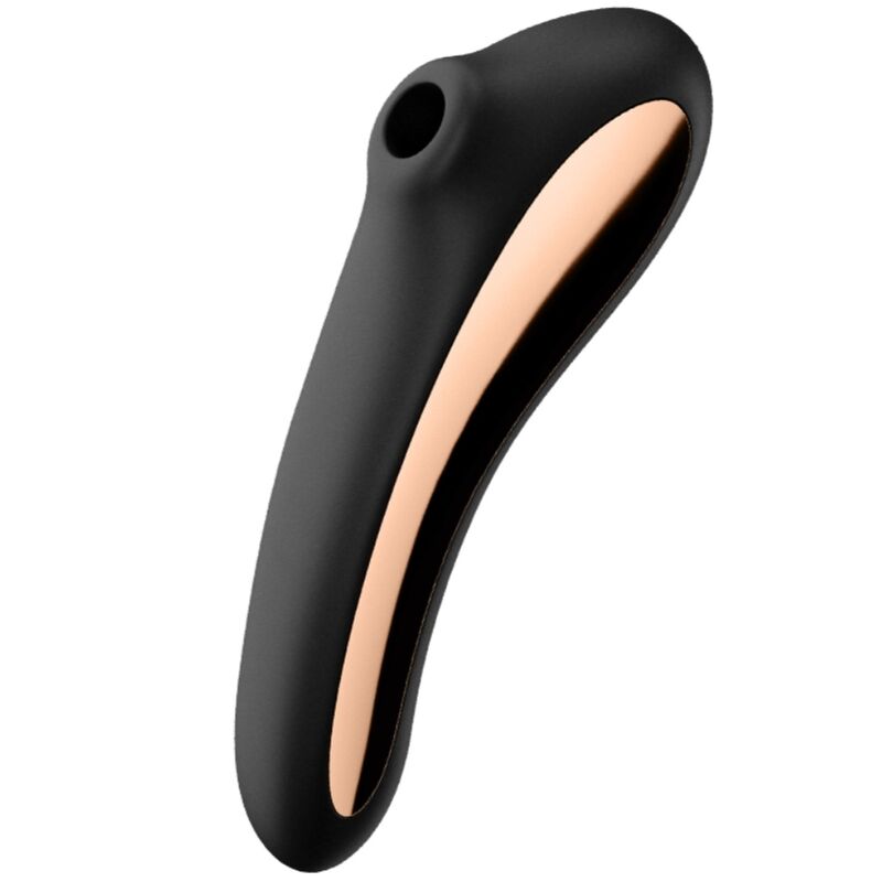 SATISFYER - DUAL KISS AIR PULSE VIBRATOR ZWART
