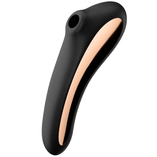 SATISFYER - DUAL KISS AIR PULSE VIBRATOR ZWART