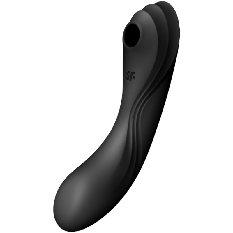 SATISFYER - CURVY TRINITY 4 LUCHTDRUKVIBRATOR ZWART