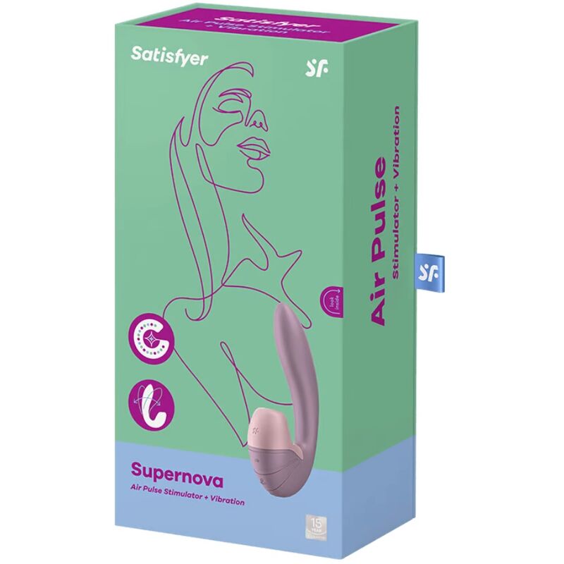 SATISFYER - SUPERNOVA STIMULATOR EN ROZE VIBRATOR