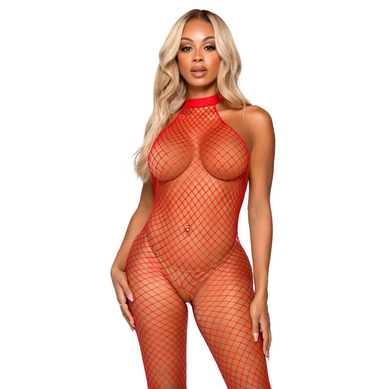 LEG AVENUE - LE FRIVOLE BODYSTOCKING - RACER HALS ONE SIZE ROOD