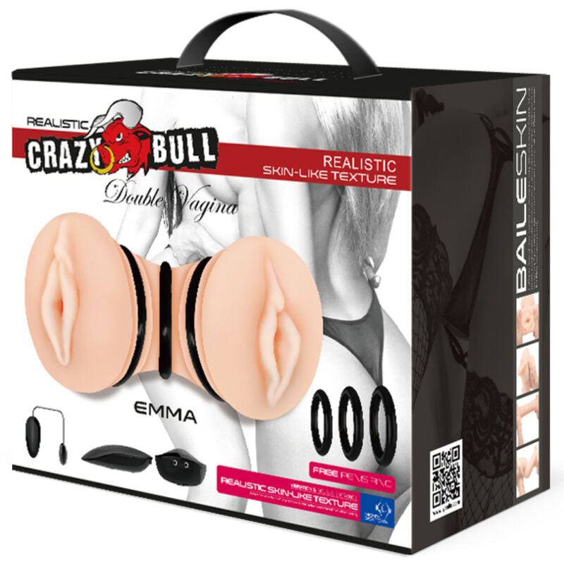 CRAZY BULL - EMMA REALISTISCHE DUBBELE VAGINA MASTURBATOR
