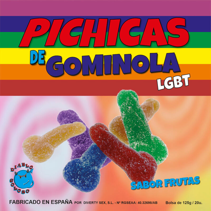 PRIDE - GUMMY PENIS VRUCHTJES MET SUIKER LGBT