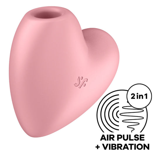 SATISFYER - CUTIE HEART STIMULATOR EN VIBRATOR ROZE
