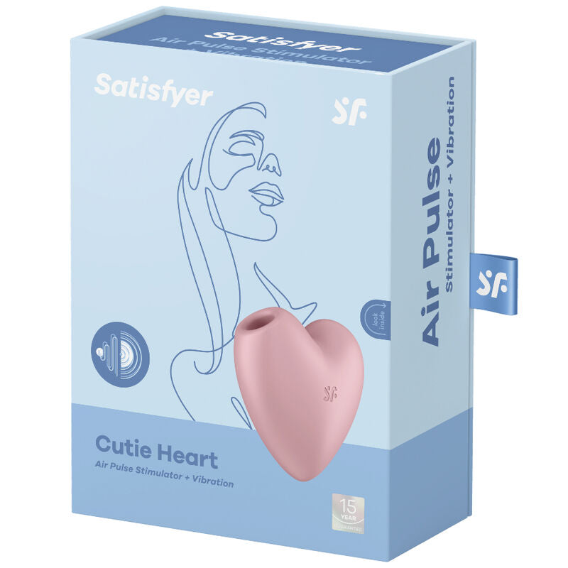 SATISFYER - CUTIE HEART STIMULATOR EN VIBRATOR ROZE