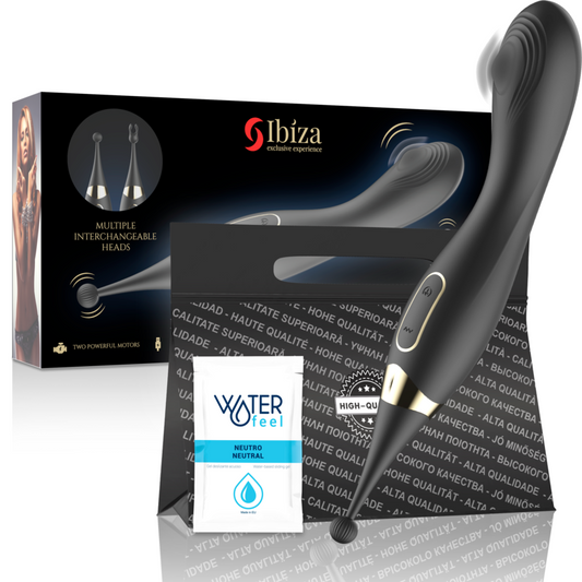 IBIZA - VERWISSELBARE CLITORISSTIMULATOR EN PULSERENDE G-SPOT VIBRATOR