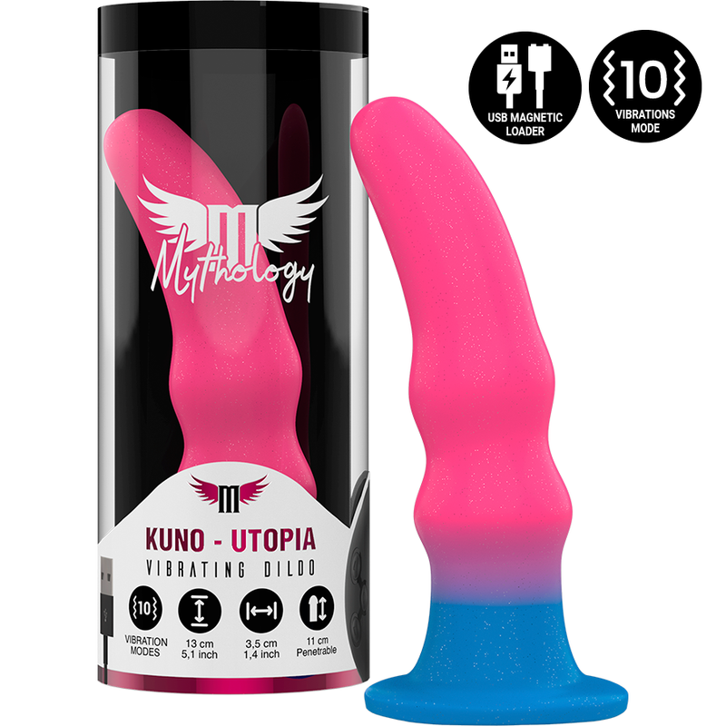 MYTHOLOGIE - KUNO UTOPIA DILDO S - VIBRATOR WATCHME DRAADLOZE TECHNOLOGIE COMPATIBEL