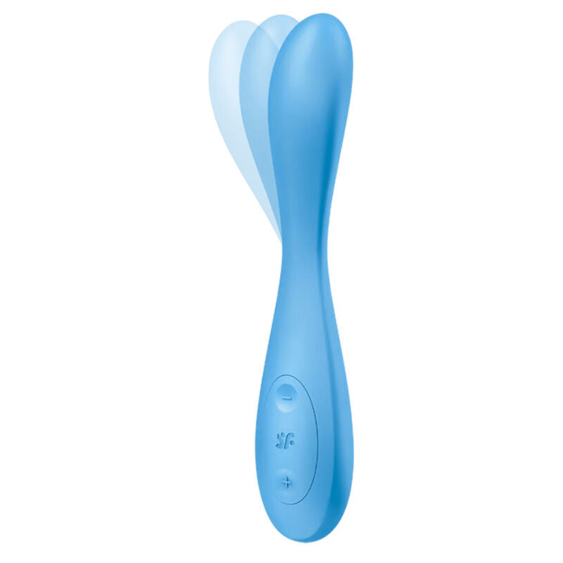 SATISFYER - G-SPOT FLEX 4+ MULTI VIBRATOR APP BLAUW