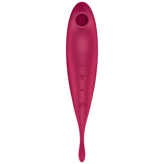 SATISFYER - TWIRLING PRO+ LUCHTDRUKSTIMULATOR & VIBRATOR APP ROT