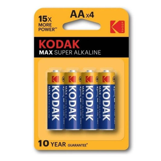 KODAK - MAX ALKALINE BATTERIJ AA LR6 BLISTER * 4