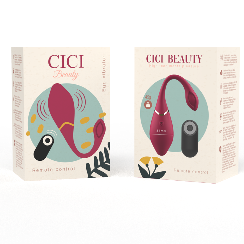 CICI BEAUTY - PREMIUM SILICONEN EI VIBRATOR AFSTANDSBEDIENING