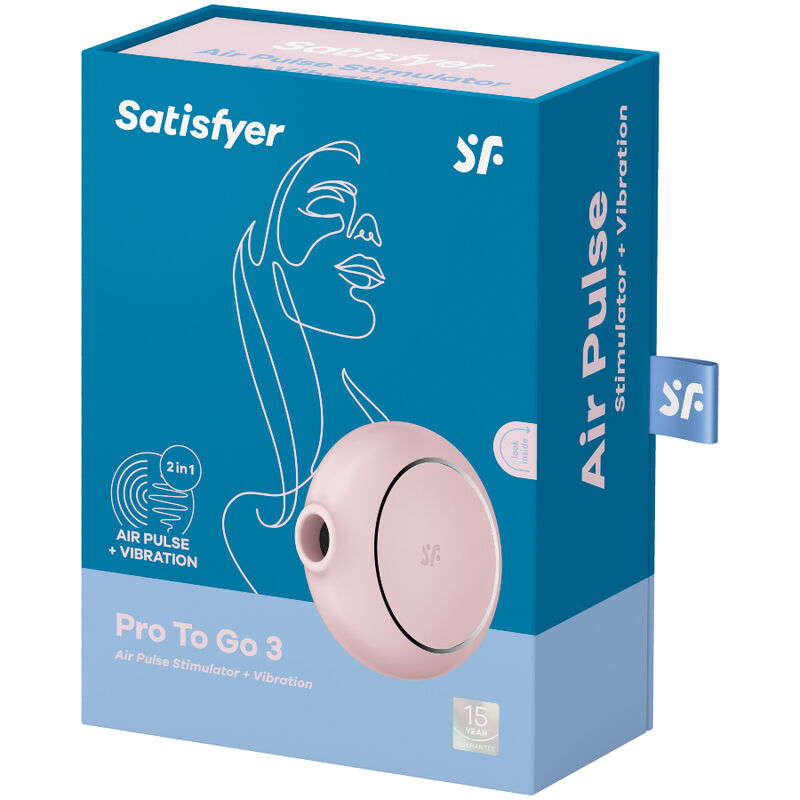 SATISFYER - PRO TO GO 3 DUBBELE STIMULATOR EN VIBRATOR ROZE