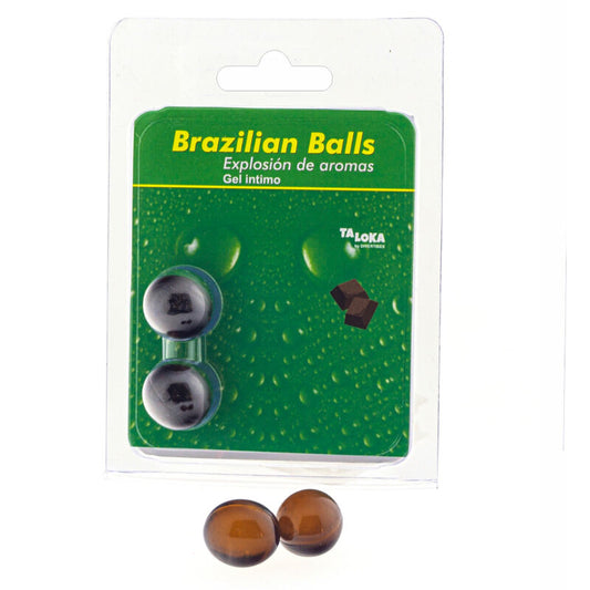 TALOKA - 2 BRAZILIAANSE BALLEN CHOCOLADE INTIEM GEL