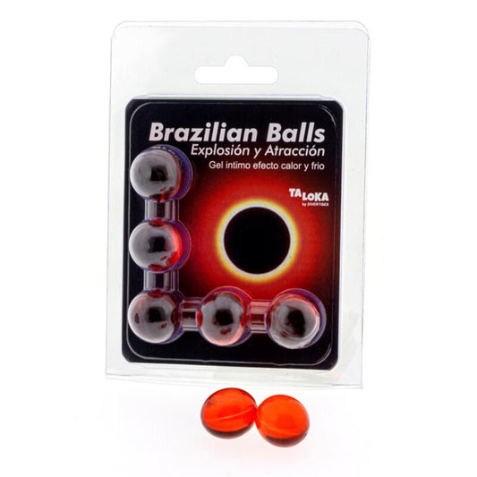 TALOKA - 5 BRAZILIAN BALLS WARM & KOUD EFFECT OPGWINDENDE GEL