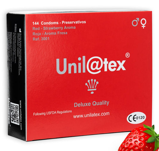 UNILATEX - ROOD / AARDBEI CONSERVERINGSMIDDELEN 144 EENHEDEN
