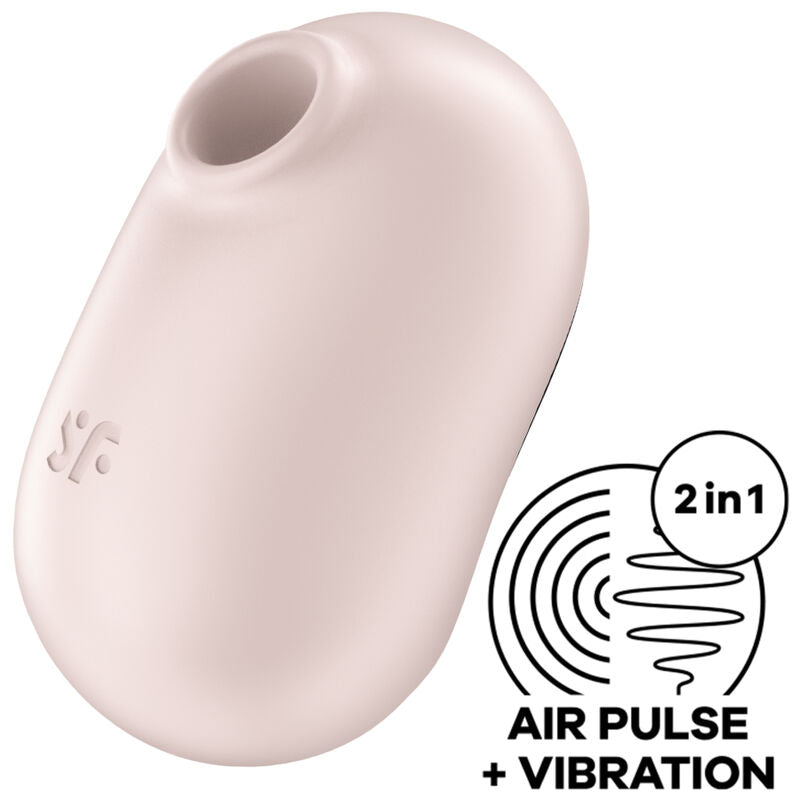 SATISFYER - PRO TO GO 2 DUBBELE STIMULATOR EN VIBRATOR BEIGE