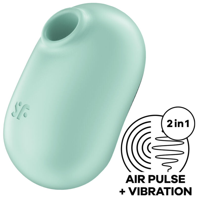 SATISFYER - PRO TO GO 2 DUBBELE STIMULATOR EN VIBRATOR GROEN