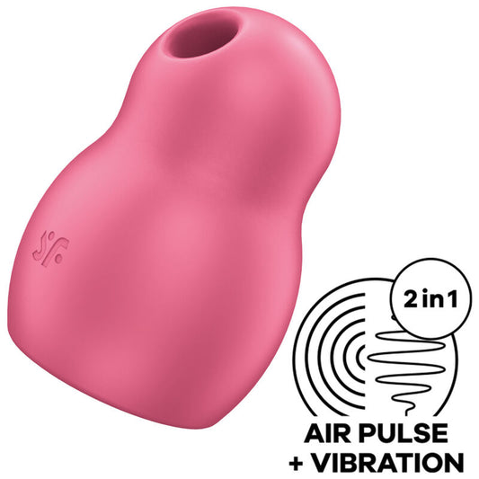 SATISFYER - PRO TO GO 1 DUBBELE LUCHTDRUK STIMULATOR & VIBRATOR ROOD