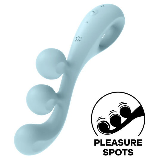 SATISFYER - TRI BALL 2 MULTI VIBRATOR BLAUW
