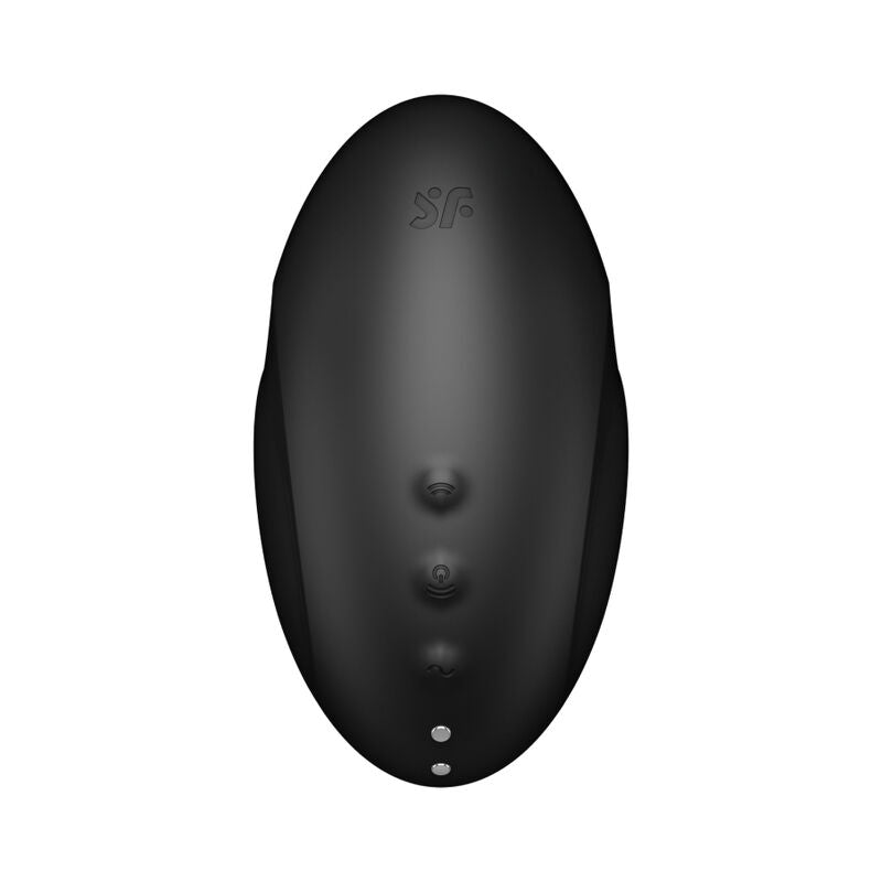 SATISFYER - VULVA LOVER 3 STIMULATOR EN VIBRATOR ZWART