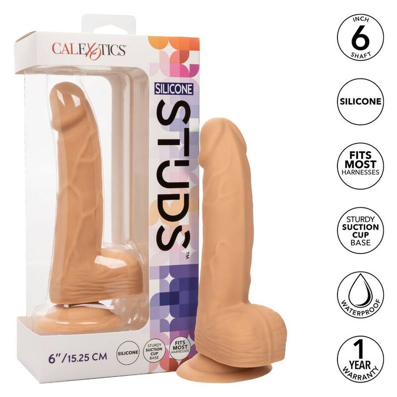CALEXOTICS - SILICONEN NOppen 15,24 CM HUIDKLEUR