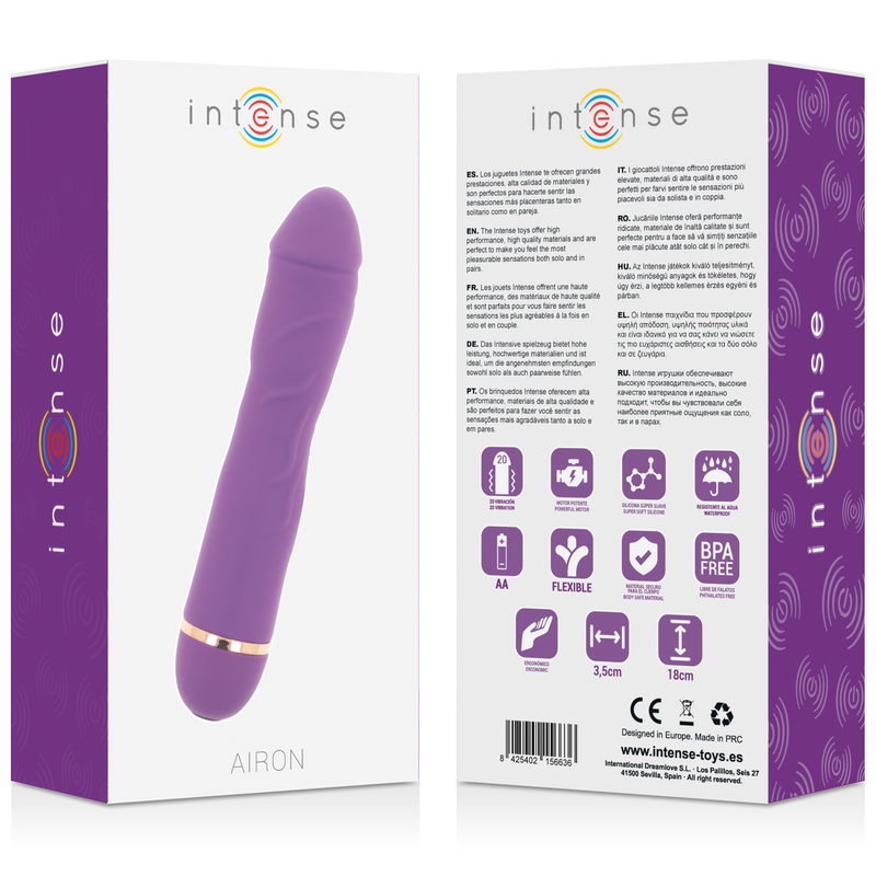 INTENSE - AIRON 20 SNELHEDEN SILICONEN LILA