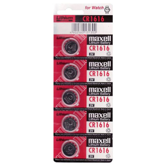 MAXELL - BATTERIJ LITHIUM CR1616 3V 5 STUKS