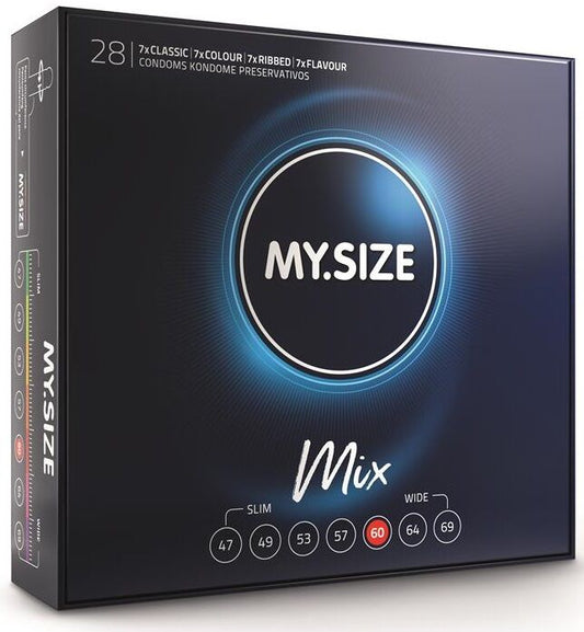 MY SIZE - MIX CONDOMS 60 MM 28 STUKS