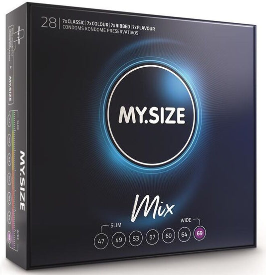 MY SIZE - MIX CONDOMS 69 MM 28 STUKS
