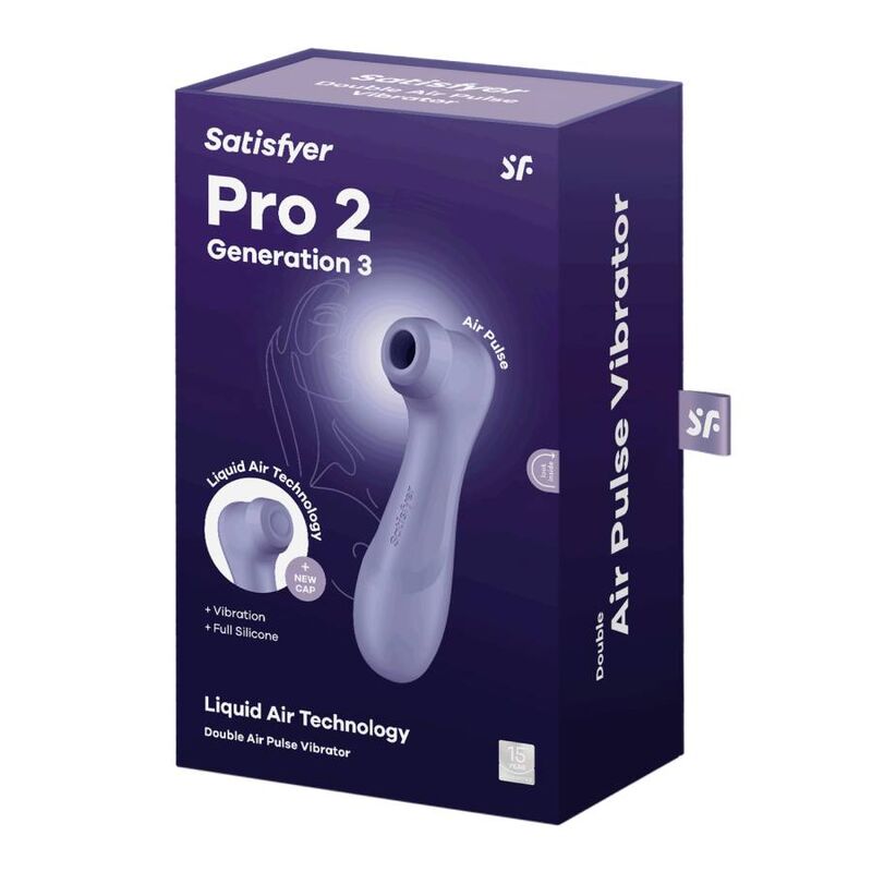 SATISFYER - PRO 2 GENERATIE 3 LIQUID AIR TECHNOLOGY LILA
