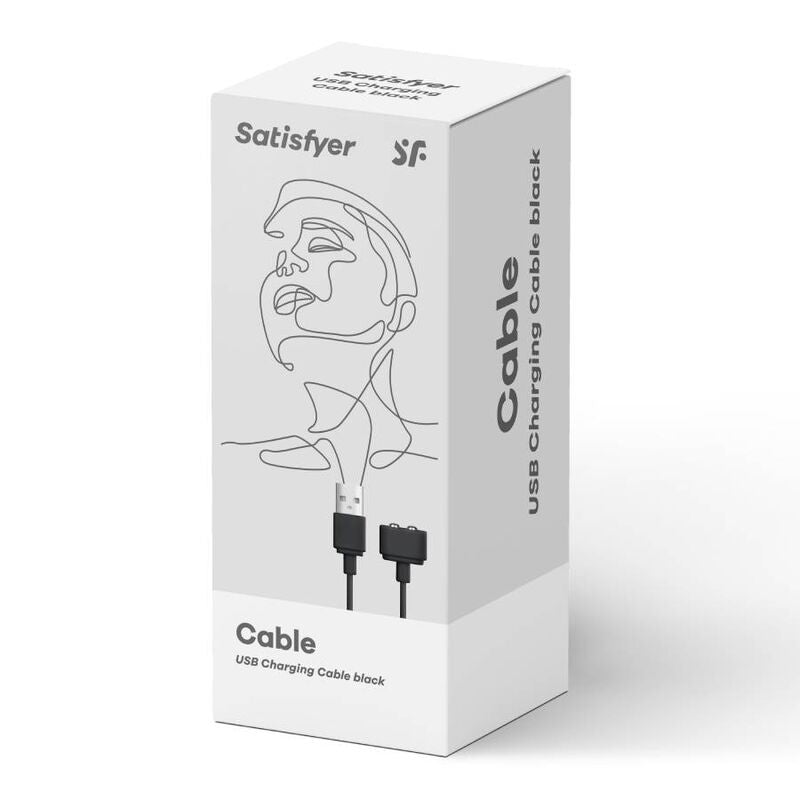 SATISFYER - OPLAADKABEL ZWART