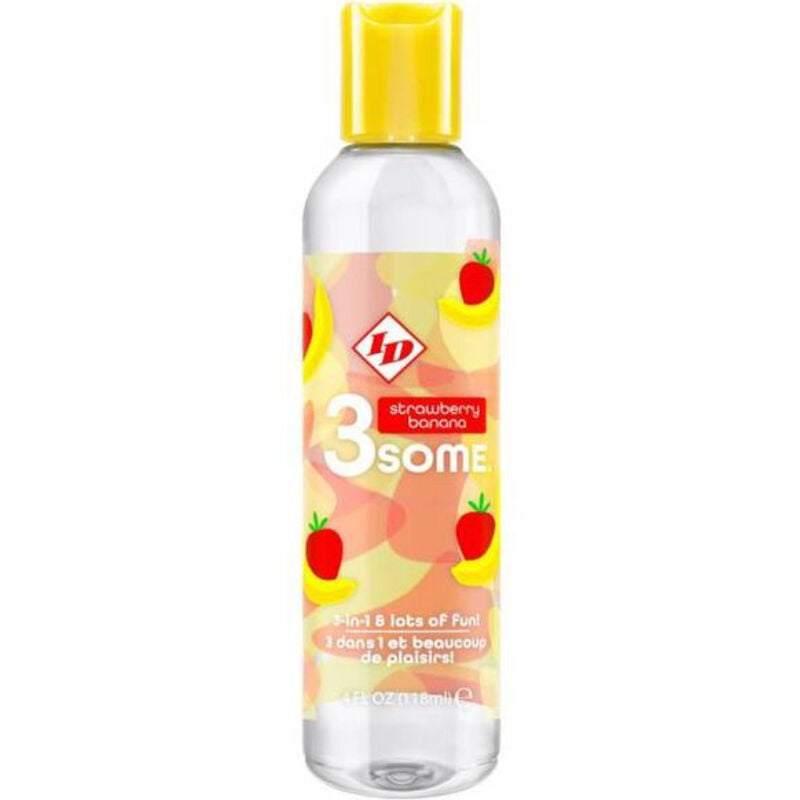 ID 3SOME - 4 FL OZ AARDBEI BANANA FLES