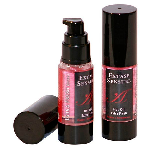 EXTASE SENSUAL - MASSAGEOLIE MET EXTRA VERFRISSEND AARDBEI-EFFECT 30 ML