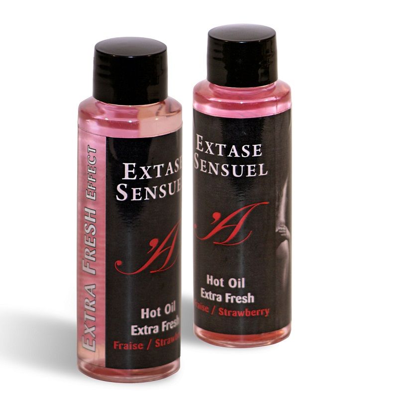 EXTASE SENSUAL - MASSAGEOLIE MET EXTRA FRIS AARDBEI-EFFECT 100 ML