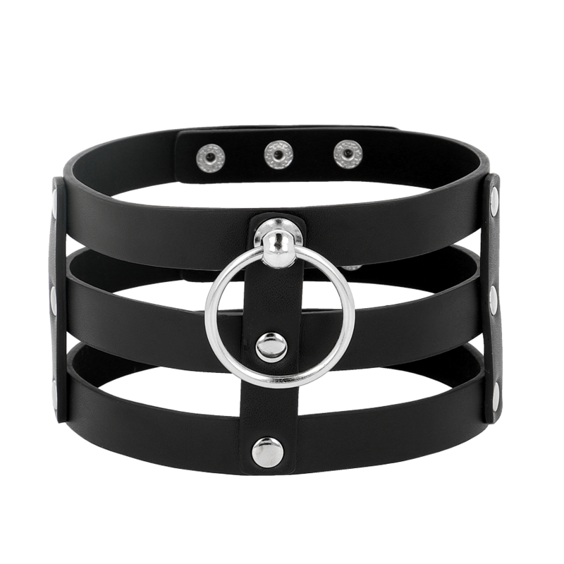 COQUETTE CHIC DESIRE - FETISH STIJL VEGAN LEREN CHOKER