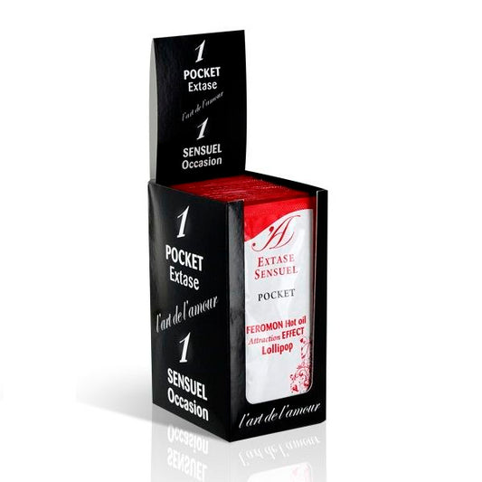 EXTASE SENSUAL - MASSAGEOLIE MET WARMTE-EFFECT FEROMONEN LOLLIPOP 10 ML