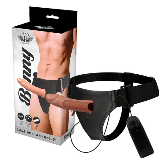 HARNESS ATTRACTION - RNES HOLLOW BENNY MET VIBRATOR 15 CM -O- 4.5 CM