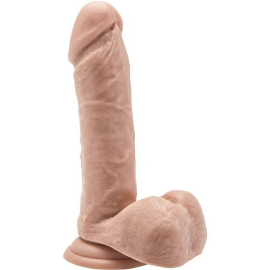GET REAL - DILDO 18 CM MET BALLEN HUIDSKLEUR