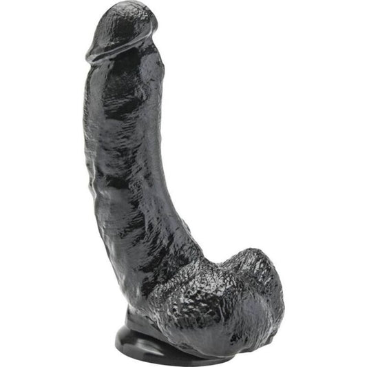 GET REAL - DILDO 20,5 CM MET BALLEN ZWART