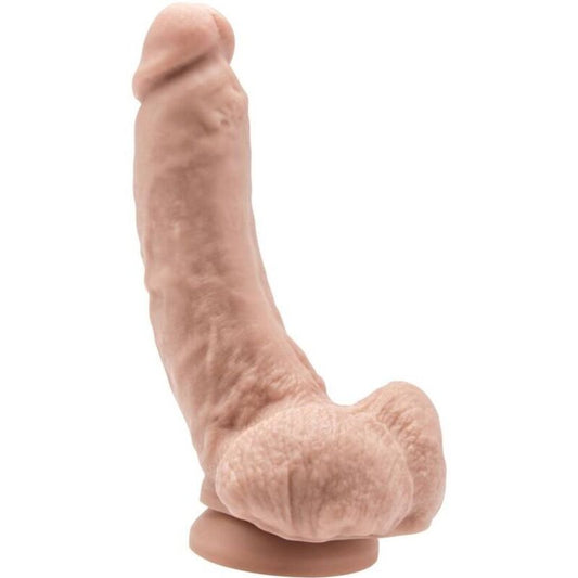 GET REAL - DILDO 20,5 CM MET BALLEN HUIDSKLEURIG