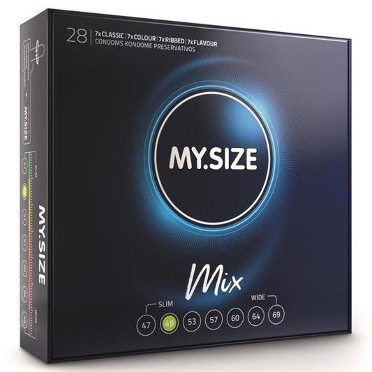 MY SIZE - MIX CONDOMS 49 MM 28 STUKS
