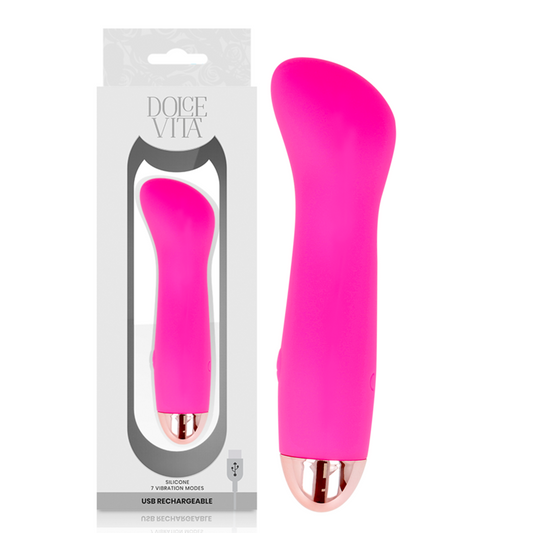 DOLCE VITA - OPLAADBARE VIBRATOR ONE ROZE 7 SNELHEDEN