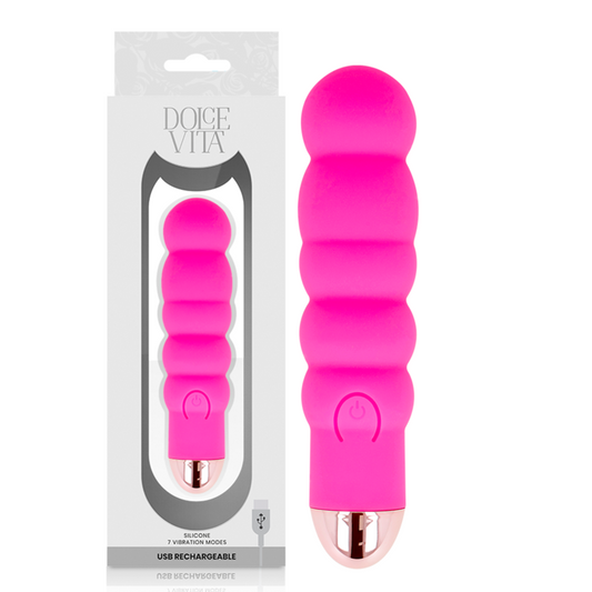DOLCE VITA - OPLAADBARE VIBRATOR ZES ROZE 7 SNELHEDEN