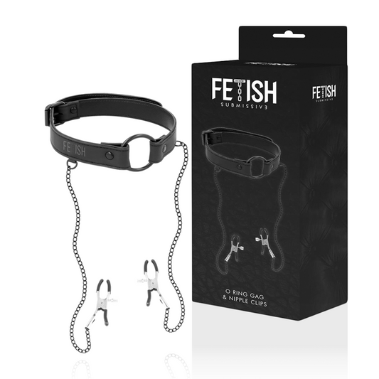 FETISH ONDERDANIG - BALKNEVEL MET TEPELKLEMMEN