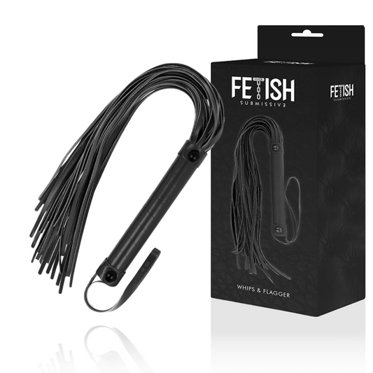 FETISH SUBMISSIVE - VEGAN LEREN ZWEEP