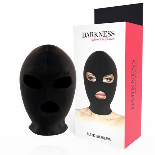 DUISTERNIS - BDSM ONDERWERPINGS MASKER MOND EN OGEN ZWART